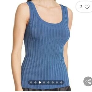 Veronica Beard Sandra Tank in Petrol Blue